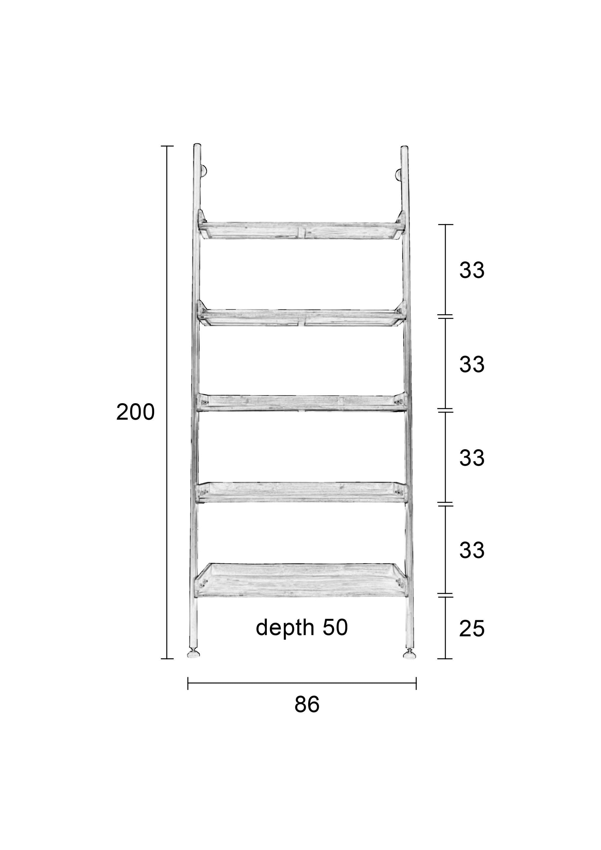 Wally Natural Wood Leaner Display Unit
